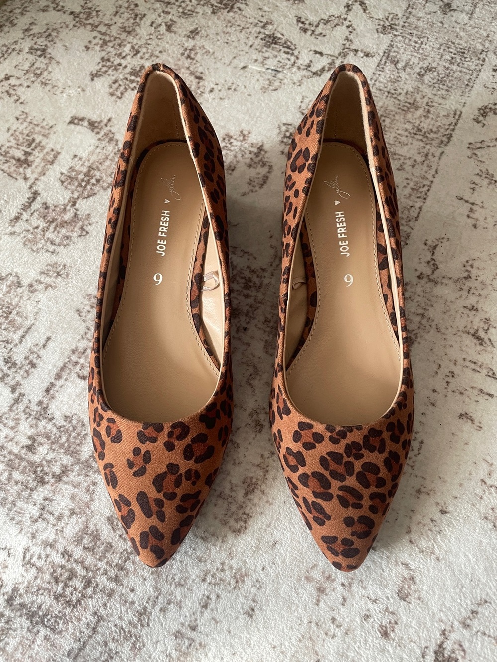 Joe Fresh Jillian Leopard-Print Pumps - Size 6